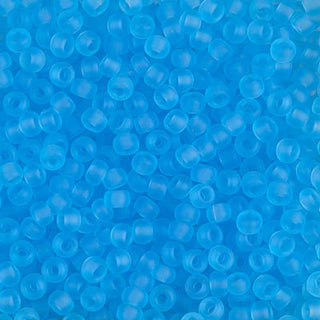 8/0 Matte Transparent Aqua Miyuki Seed Bead 8-148F