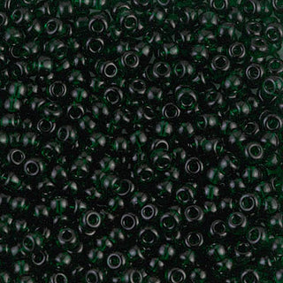 8/0 Transparent Dark Emerald Miyuki Seed Bead 8-156