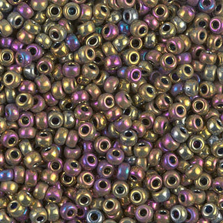 8/0 Metallic Purple Gold Iris Miyuki Seed Bead 8-188 10g