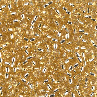 8/0 Silver Lined Light Gold Miyuki Seed Bead 8-2 10g