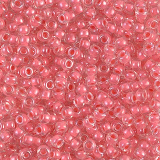8/0 Coral Lined Crystal Miyuki Seed Bead 8-204 10g