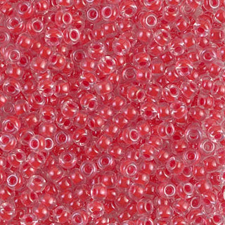 8/0 Dark Coral Lined Crystal Miyuki Seed Bead 8-226 10g