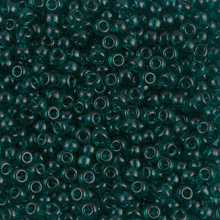 8/0 Transparent Dark Teal Miyuki Seed Bead 8-2406