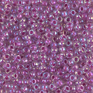 8/0 Raspberry Lined Crystal AB Miyuki Seed Bead 8-264 10g