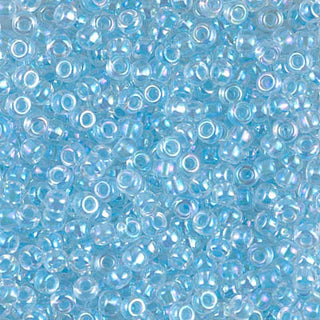 8/0 Glacier Blue Lined Crystal AB Miyuki Seed Bead 8-269