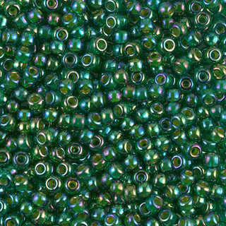 8/0 Chartreuse Lined Green AB Miyuki Seed Bead 8-354