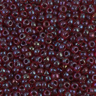 8/0 Garnet Lined Ruby AB Miyuki Seed Bead 8-367 10g