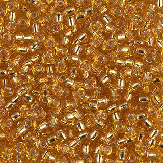 8/0 Silver Lined Dark Gold Miyuki Seed Bead 8-4 10g