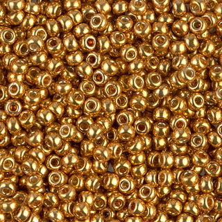 8/0 Duracoat Galvanized Yellow Gold Miyuki Seed Bead 8-4203 10g