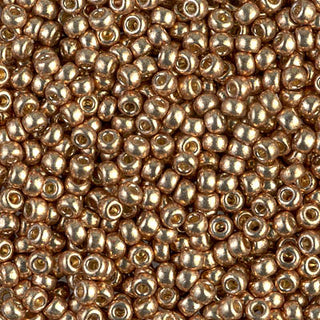 8/0 Duracoat Galvanized Champagne Miyuki Seed Bead 8-4204 10g