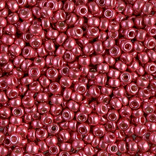 8/0 Duracoat Galvanized Light Cranberry Miyuki Seed Bead 8-4211 10g