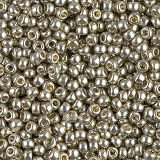 8/0 Duracoat Galvanized Light Pewter Miyuki Seed Bead 8-4221 10g