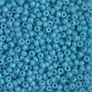 8/0 Duracoat Opaque Dyed Aqua Blue Miyuki Seed Bead 8-4478 10g
