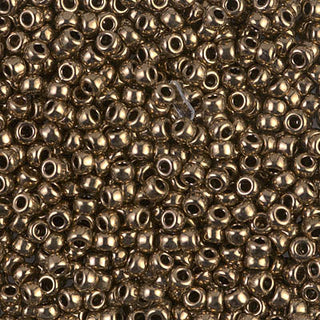 8/0 Metallic Dark Bronze Miyuki Seed Bead 8-457 10g