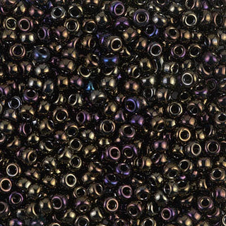 8/0 Metallic Brown Iris Miyuki Seed Bead 8-458 10g