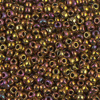 8/0 Metallic Gold Iris Miyuki Seed Bead 8-462 10g