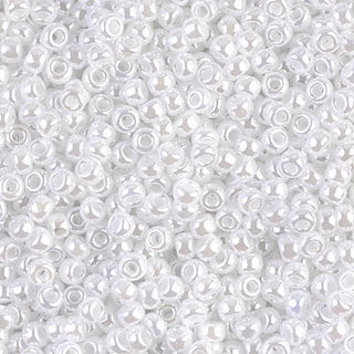 8/0 White Pearl Ceylon Miyuki Seed Bead 8-528 10g