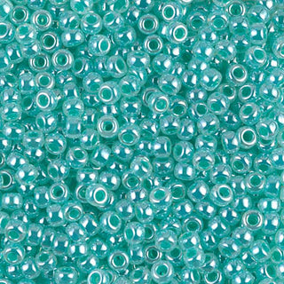 8/0 Aqua Green Ceylon Miyuki Seed Bead 8-536
