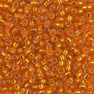 8/0 Silver Lined Orange Miyuki Seed Bead 8-8 10g