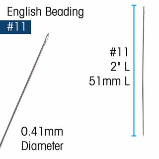John James Beading Needles Size 11 product specifications