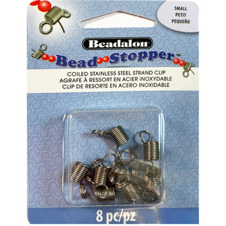 Blister pack of mini bead stoppers.