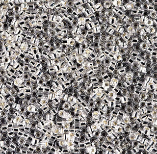 Silver Lined Crystal 11/0 Miyuki Delica Bead DB0041 7g