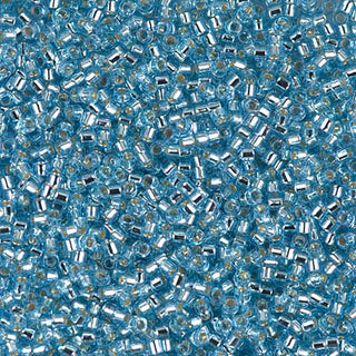 Silver Lined Aqua 11/0 Miyuki Delica Bead DB0044 7g