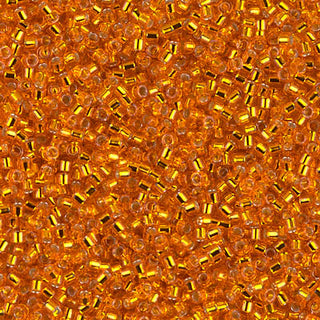 SilverLined Orange 11/0 Miyuki Delica Bead DB0045 7g