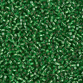 Silver Lined Green 11/0 Miyuki Delica Bead DB0046 7g