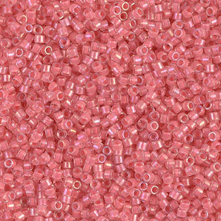 Coral Lined Crystal Luster 11/0 Miyuki Delica Bead DB0070 7g