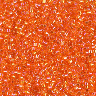 Transparent Orange AB 11/0 Miyuki Delica Bead DB0151 7g