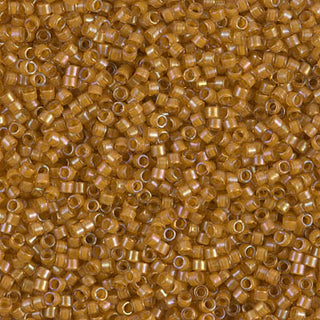 Goldenrod Lined Topaz AB 11/0 Miyuki Delica Bead DB0272 7g