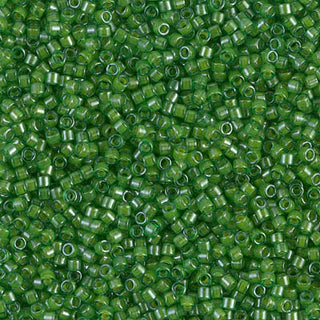 Pea Green Lined Luster 11/0 Miyuki Delica Bead DB0274 7g