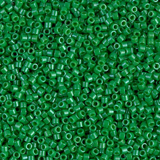 Dyed Opaque Kelly Green 11/0 Miyuki Delica Bead DB0655 7g