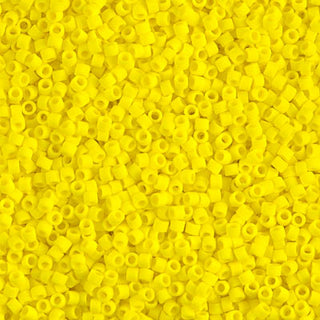 Matte Opaque Yellow 11/0 Miyuki Delica Bead DB0751 7g