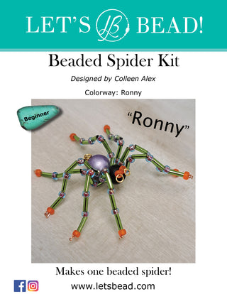 Cover of beaded spider kit 'Ronny'.