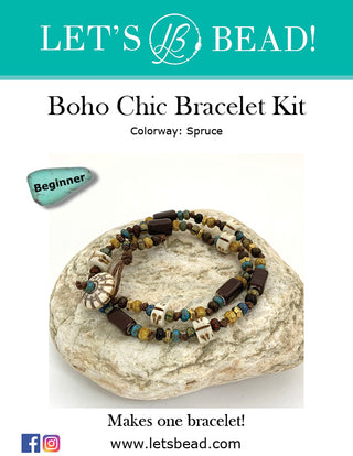 Cover of Boho Chic bracelet kit in colorway Spruce.