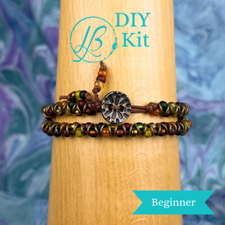 It's a Zip Double Wrap Bracelet Kit - Autumn Brass
