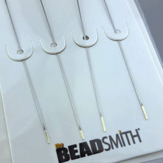 close up of the bottom half of the big eye needles in the 4-pack