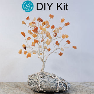 DIY Gem Tree Kit in Red Aventurine.