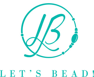 Let's bead logo in turquoise.