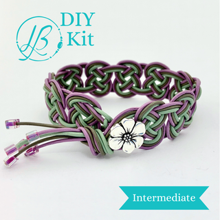 3 Strand Celtic Knot Bracelet Kit  Purple Lilac