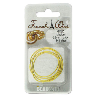 French Wire .9mm Gold Plated 14in
