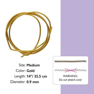 French Wire .9mm Gold Plated 14in