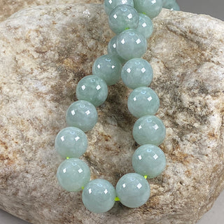 Burma Jade 10mm round beads strand.