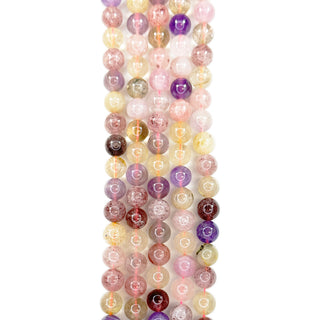 Strands of 10mm round Spinel beads.