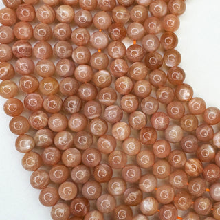 Peach Moonstone 6mm  Round 15.5in Strand