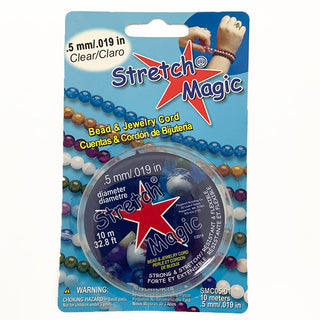 A spool of .5mm Stretch Magic Clear bead and jewelry cord.