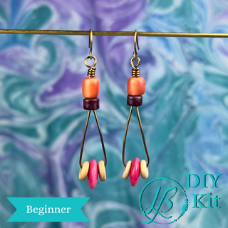 Sassy Dangles Earrings Kit - Purple & Brass
