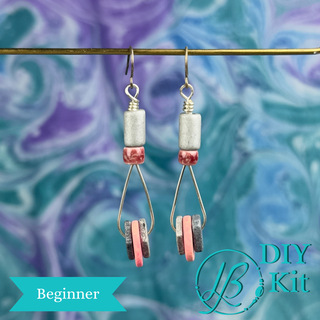 Sassy Dangles Earrings Kit - Pink & Silver